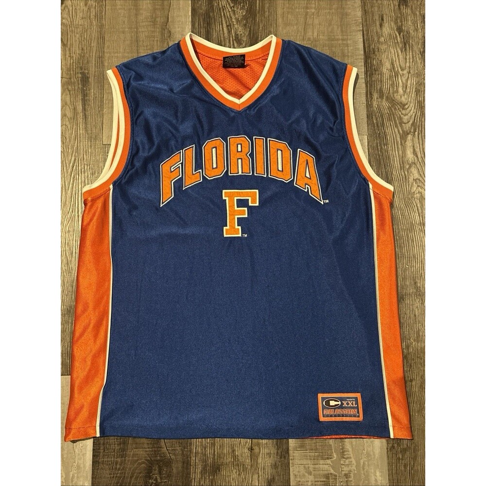 Vintage Florida Gators Basketball Jersey Coliseum Athletics Size XL Blue/Orange